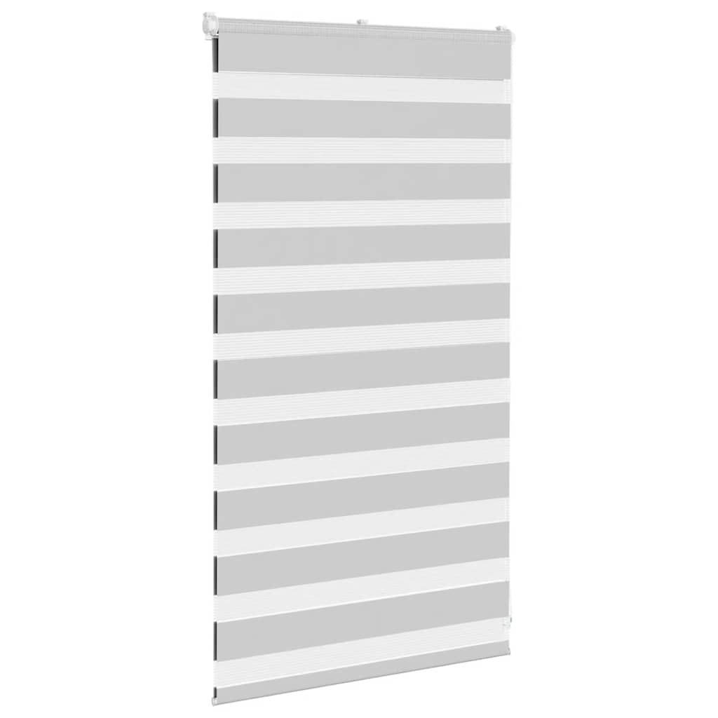Doppelrollo Hellgrau 90x100 cm Stoffbreite 85,9 cm Polyester