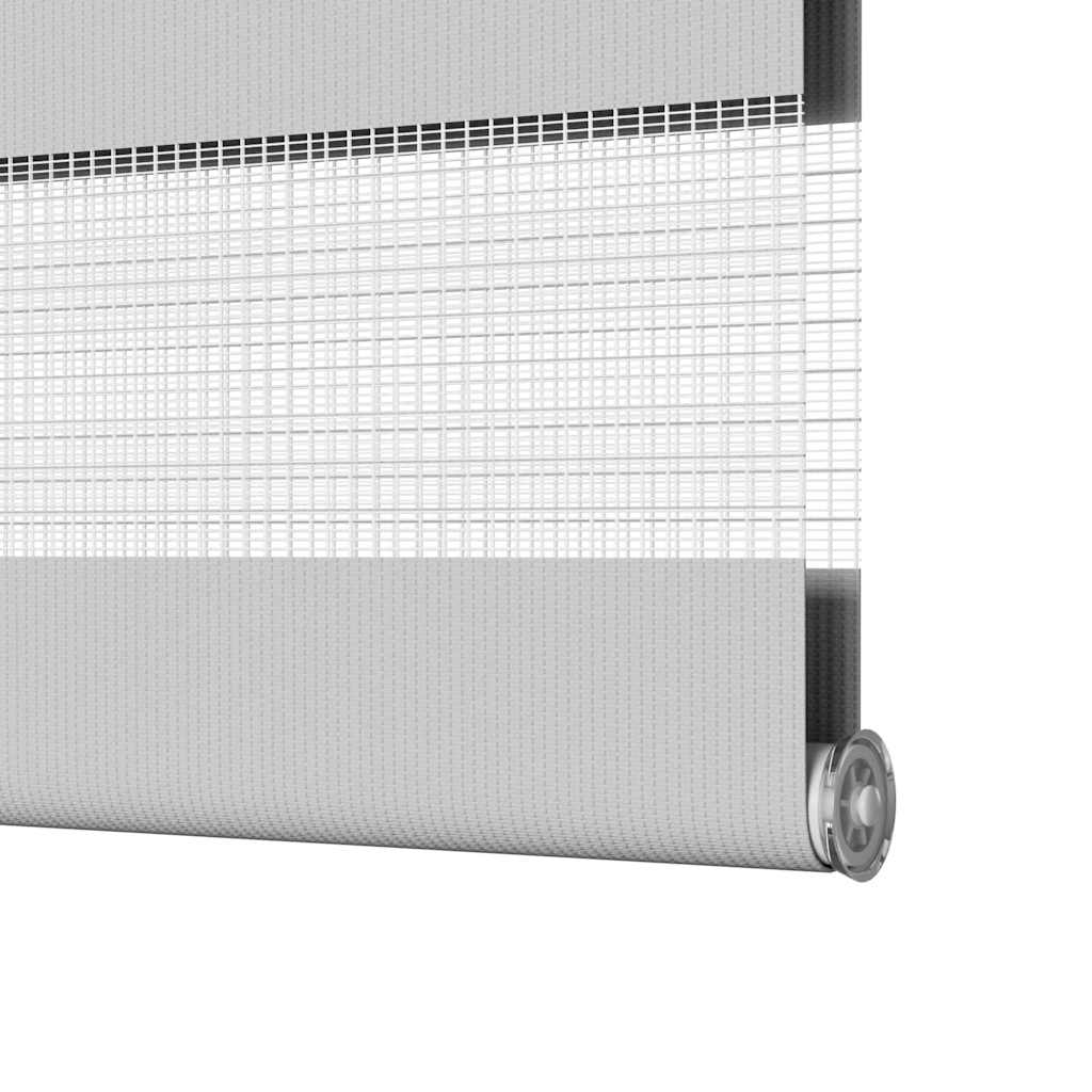 Doppelrollo Hellgrau 100x100 cm Stoffbreite 95,9 cm Polyester