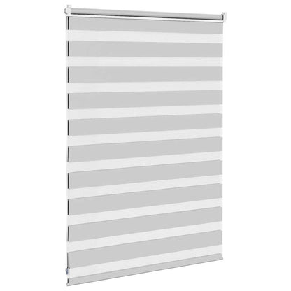Doppelrollo Hellgrau 105x100 cm Stoffbreite 100,9 cm Polyester
