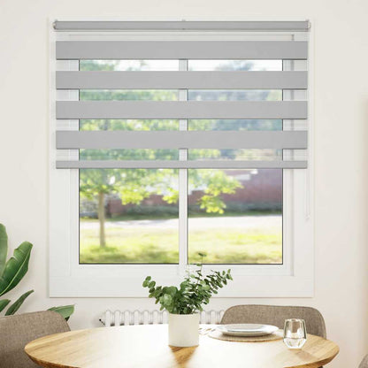 Doppelrollo Hellgrau 130x100 cm Stoffbreite 125,9 cm Polyester