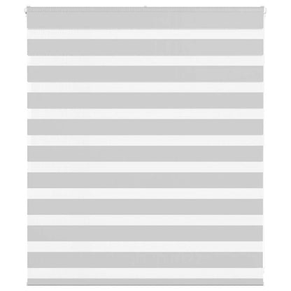 Doppelrollo Hellgrau 135x100 cm Stoffbreite 130,9 cm Polyester