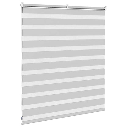 Doppelrollo Hellgrau 135x100 cm Stoffbreite 130,9 cm Polyester