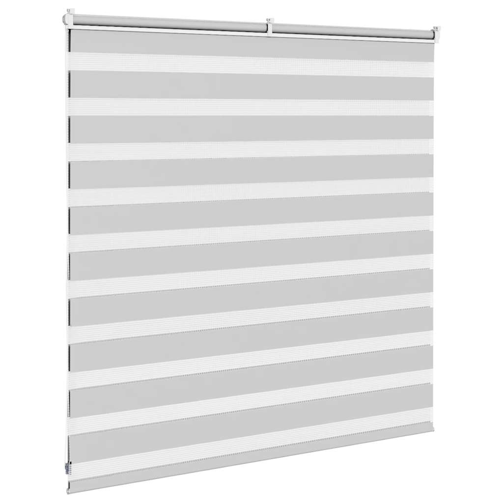 Doppelrollo Hellgrau 140x100 cm Stoffbreite 135,9 cm Polyester