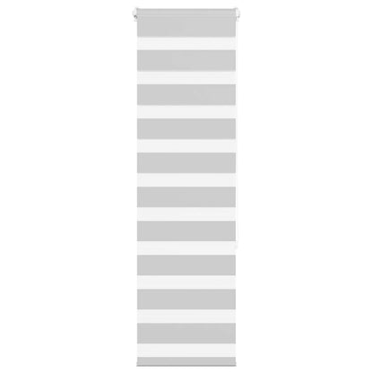 Doppelrollo Hellgrau 45x150 cm Stoffbreite 40,9 cm Polyester