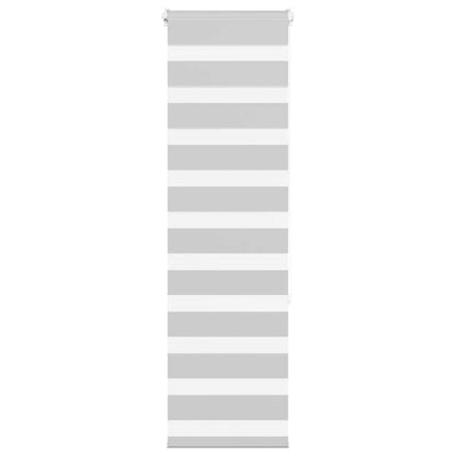 Doppelrollo Hellgrau 50x150 cm Stoffbreite 45,9 cm Polyester