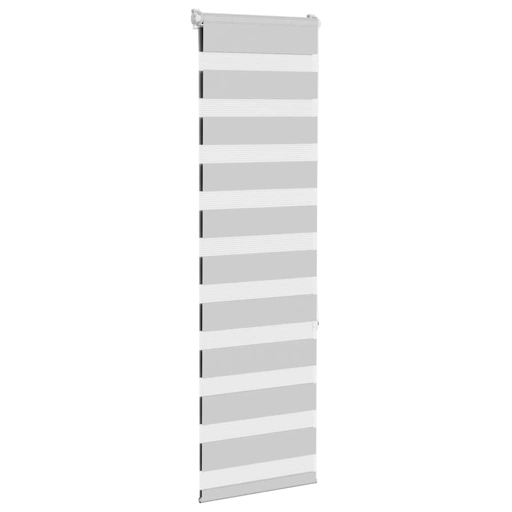 Doppelrollo Hellgrau 50x150 cm Stoffbreite 45,9 cm Polyester