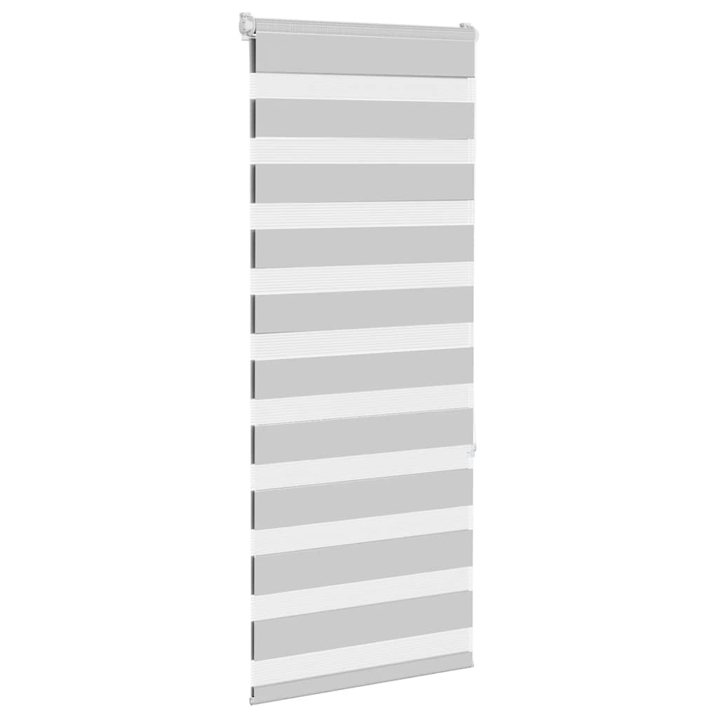 Doppelrollo Hellgrau 60x150 cm Stoffbreite 55,9 cm Polyester