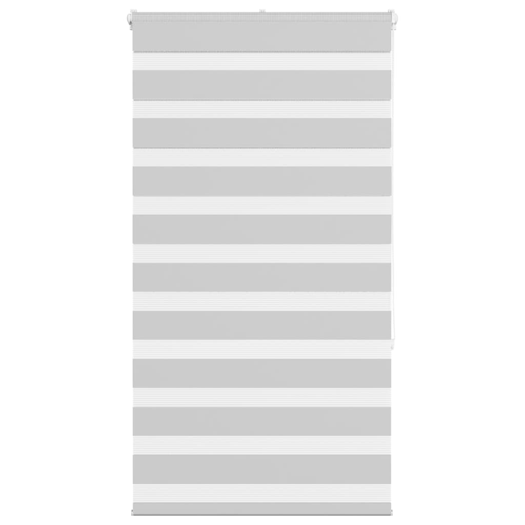 Doppelrollo Hellgrau 80x150 cm Stoffbreite 75,9 cm Polyester