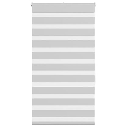 Doppelrollo Hellgrau 80x150 cm Stoffbreite 75,9 cm Polyester