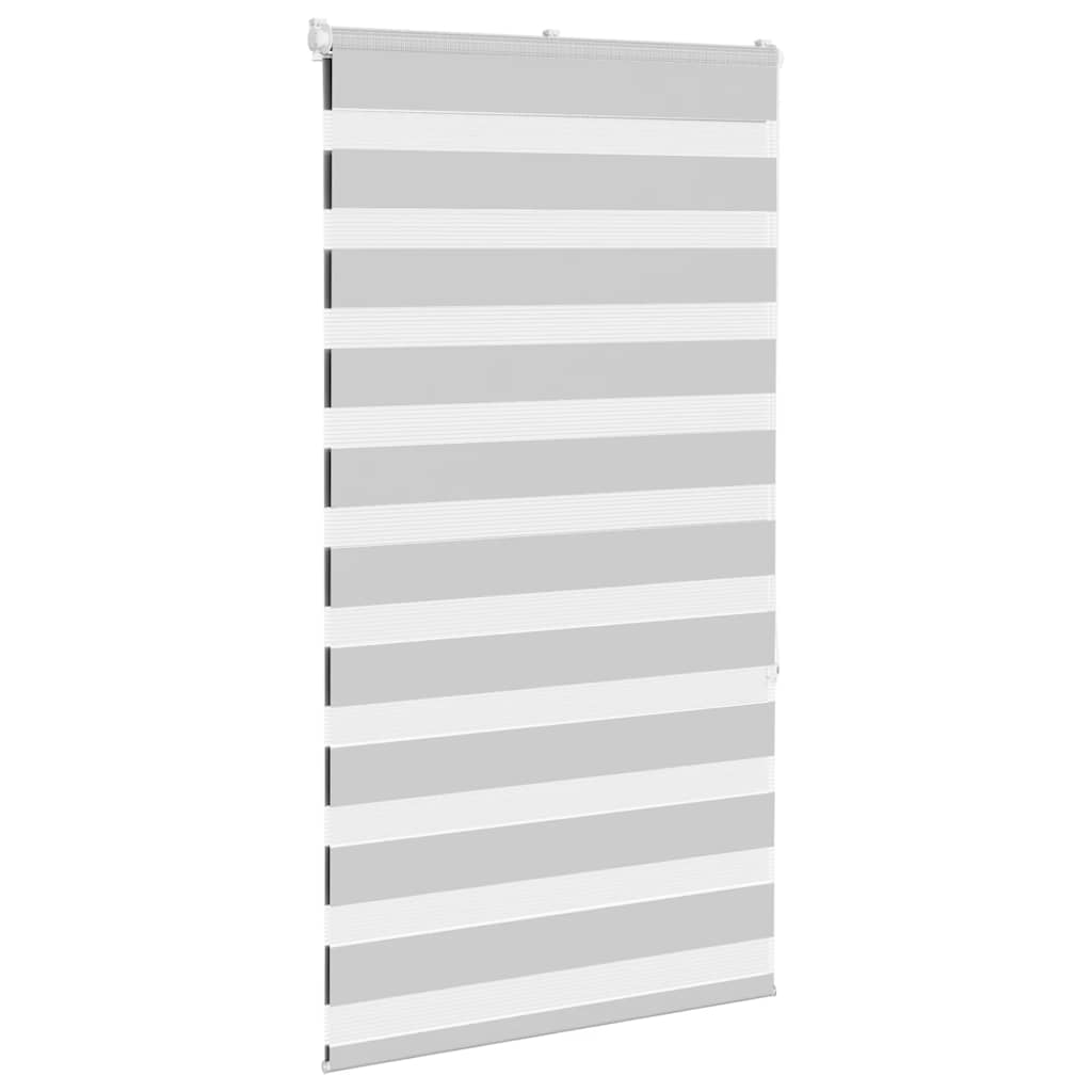 Doppelrollo Hellgrau 85x150 cm Stoffbreite 80,9 cm Polyester