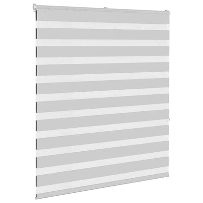 Doppelrollo Hellgrau 125x150 cm Stoffbreite 120,9 cm Polyester