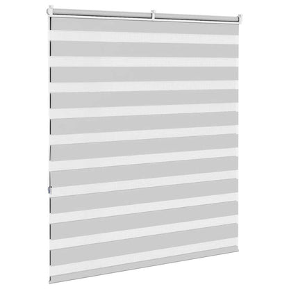 Doppelrollo Hellgrau 125x150 cm Stoffbreite 120,9 cm Polyester