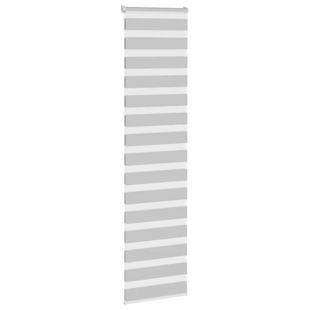 Doppelrollo Hellgrau 55x200 cm Stoffbreite 50,9 cm Polyester