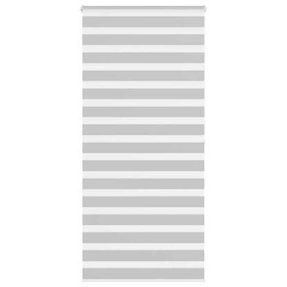 Doppelrollo Hellgrau 100x200 cm Stoffbreite 95,9 cm Polyester