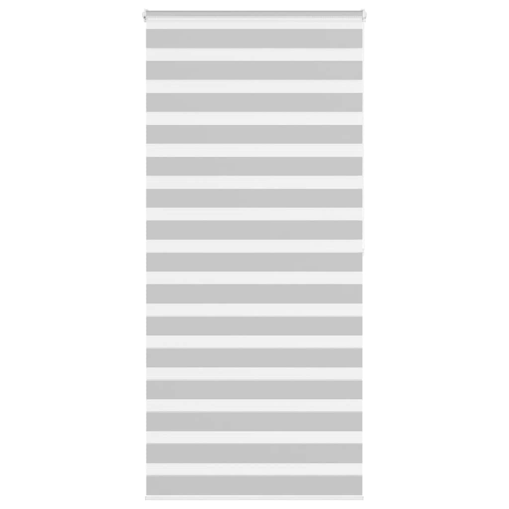 Doppelrollo Hellgrau 105x200 cm Stoffbreite 100,9 cm Polyester