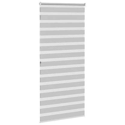 Doppelrollo Hellgrau 115x200 cm Stoffbreite 110,9 cm Polyester
