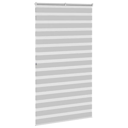 Doppelrollo Hellgrau 125x200 cm Stoffbreite 120,9 cm Polyester