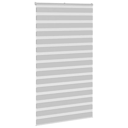 Doppelrollo Hellgrau 135x200 cm Stoffbreite 130,9 cm Polyester
