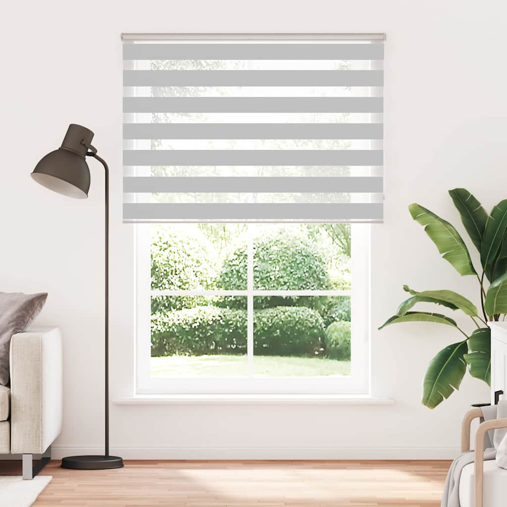 Doppelrollo Hellgrau 160x200 cm Stoffbreite 155,9 cm Polyester
