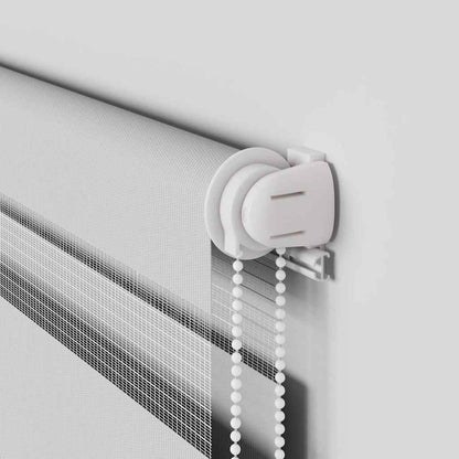 Doppelrollo Hellgrau 165x200 cm Stoffbreite 160,9 cm Polyester