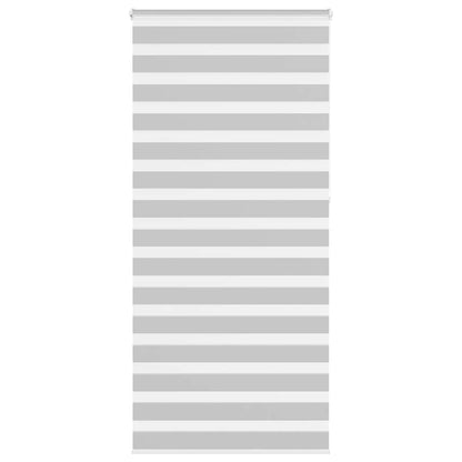 Doppelrollo Hellgrau 100x230 cm Stoffbreite 95,9 cm Polyester