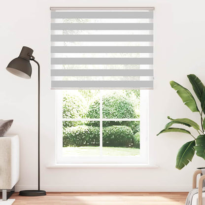 Doppelrollo Hellgrau 145x230 cm Stoffbreite 140,9 cm Polyester
