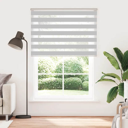 Doppelrollo Hellgrau 155x230 cm Stoffbreite 150,9 cm Polyester