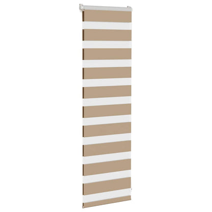 Doppelrollo Sandbraun 40x100 cm Stoffbreite 35,9 cm Polyester