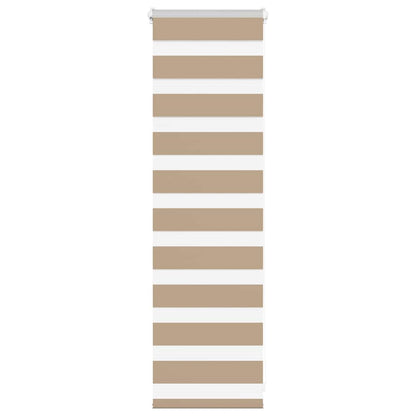 Doppelrollo Sandbraun 45x100 cm Stoffbreite 40,9 cm Polyester