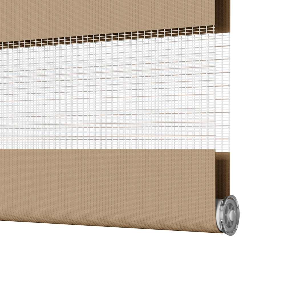 Doppelrollo Sandbraun 45x100 cm Stoffbreite 40,9 cm Polyester
