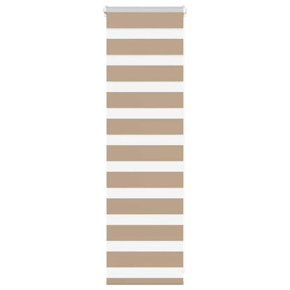 Doppelrollo Sandbraun 50x100 cm Stoffbreite 45,9 cm Polyester