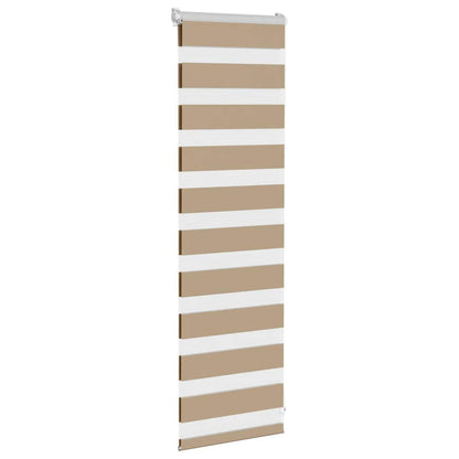 Doppelrollo Sandbraun 50x100 cm Stoffbreite 45,9 cm Polyester