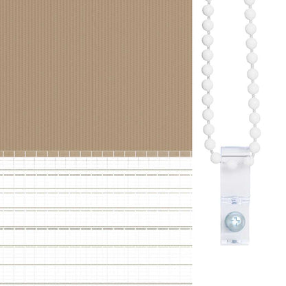 Doppelrollo Sandbraun 50x100 cm Stoffbreite 45,9 cm Polyester