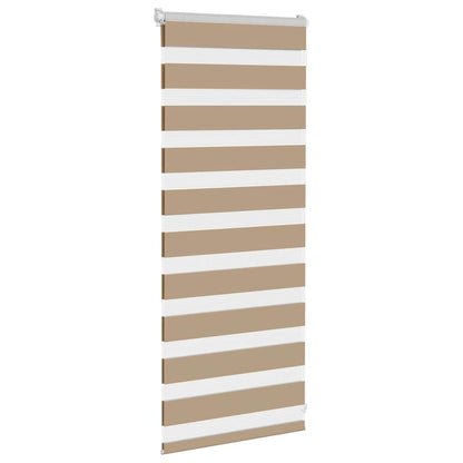 Doppelrollo Sandbraun 60x100 cm Stoffbreite 55,9 cm Polyester