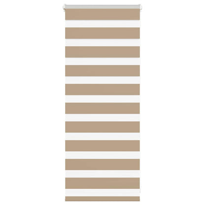 Doppelrollo Sandbraun 65x100 cm Stoffbreite 60,9 cm Polyester