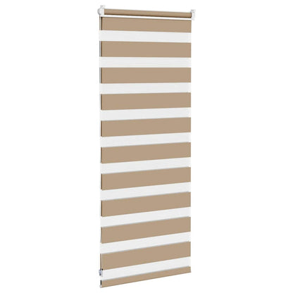 Doppelrollo Sandbraun 65x100 cm Stoffbreite 60,9 cm Polyester