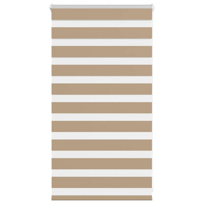Doppelrollo Sandbraun 70x100 cm Stoffbreite 65,9 cm Polyester