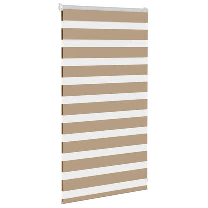 Doppelrollo Sandbraun 70x100 cm Stoffbreite 65,9 cm Polyester