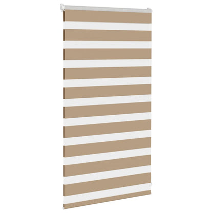 Doppelrollo Sandbraun 85x100 cm Stoffbreite 80,9 cm Polyester