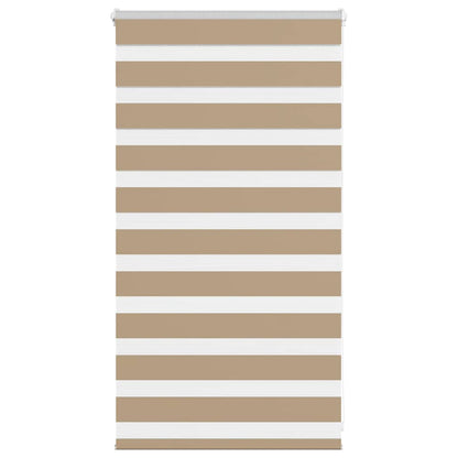 Doppelrollo Sandbraun 90x100 cm Stoffbreite 85,9 cm Polyester