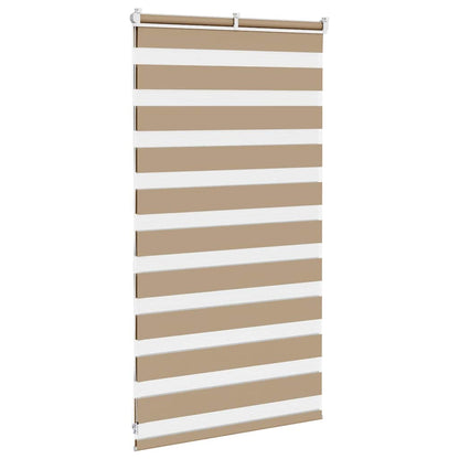 Doppelrollo Sandbraun 90x100 cm Stoffbreite 85,9 cm Polyester