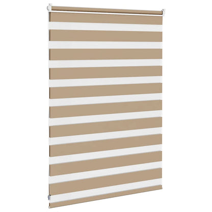 Doppelrollo Sandbraun 95x100 cm Stoffbreite 90,9 cm Polyester