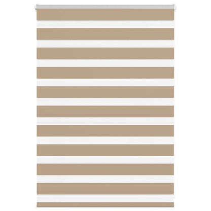 Doppelrollo Sandbraun 105x100 cm Stoffbreite 100,9 cm Polyester