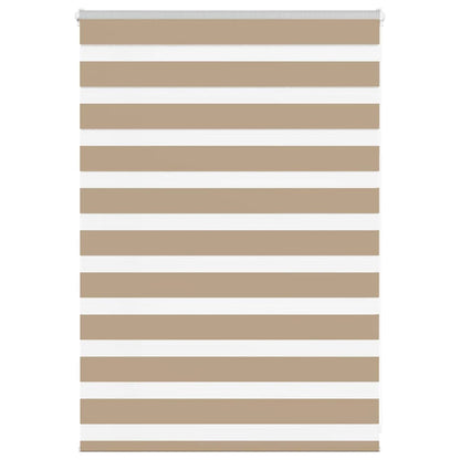 Doppelrollo Sandbraun 115x100 cm Stoffbreite 110,9 cm Polyester