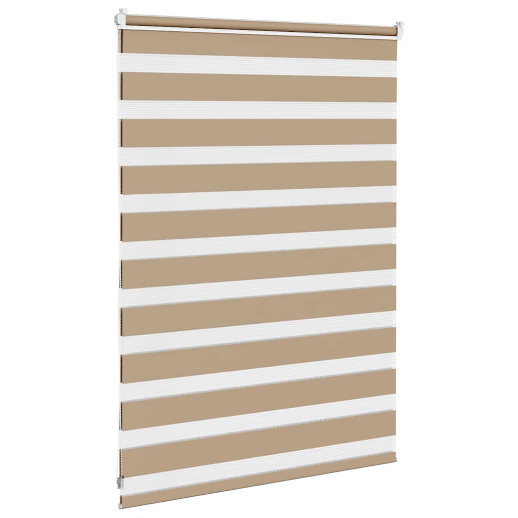 Doppelrollo Sandbraun 115x100 cm Stoffbreite 110,9 cm Polyester