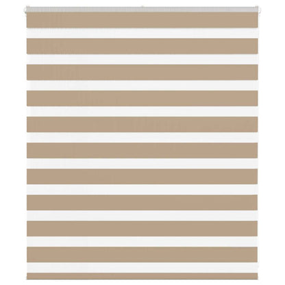 Doppelrollo Sandbraun 130x100 cm Stoffbreite 125,9 cm Polyester