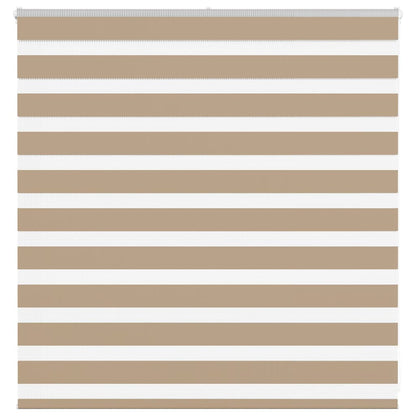 Doppelrollo Sandbraun 150x100 cm Stoffbreite 145,9 cm Polyester