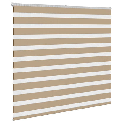 Doppelrollo Sandbraun 160x100 cm Stoffbreite 155,9 cm Polyester