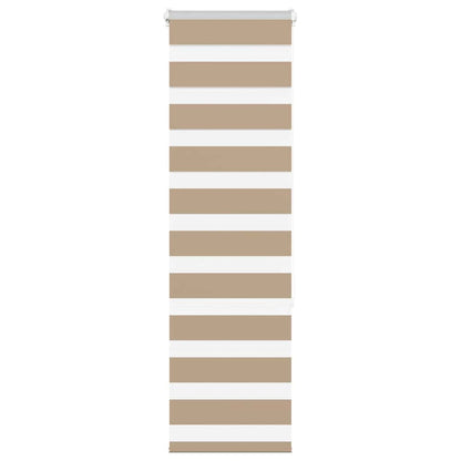 Doppelrollo Sandbraun 40x150 cm Stoffbreite 35,9 cm Polyester