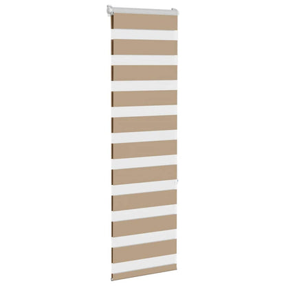 Doppelrollo Sandbraun 45x150 cm Stoffbreite 40,9 cm Polyester